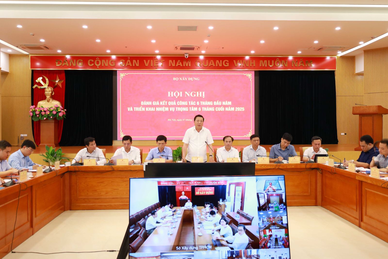 Bộ Xây dựng tổ chức Hội nghị đánh giá kết quả công tác 6 tháng đầu năm 2025